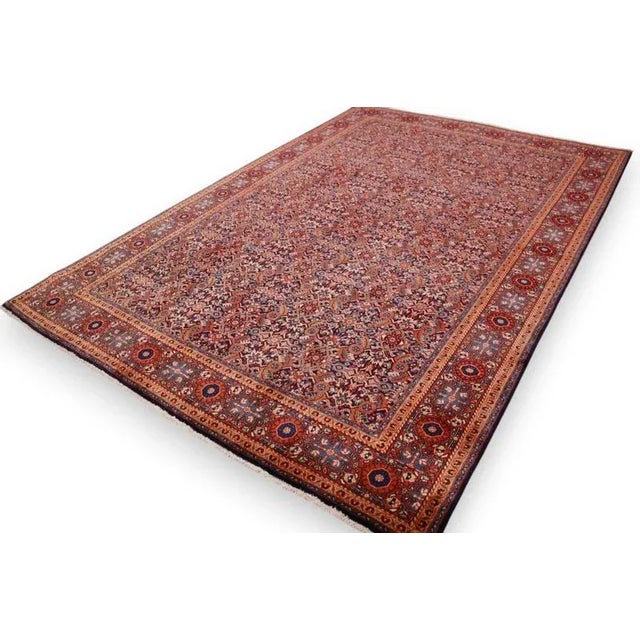 Textile Middle Eastern Hand-Knotted Sarough Rug For Sale - Image 7 of 11