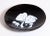 Beautiful mid century modern black & white enamel on copper mushroom dish! It measures 7" in diameter and 1/2" tall. It...