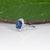 2.4Ct Tanzanite Ring With Lab Grown Diamond Halo: Solid 14k Gold, Size 6.75 For Sale In Columbus - Image 6 of 9