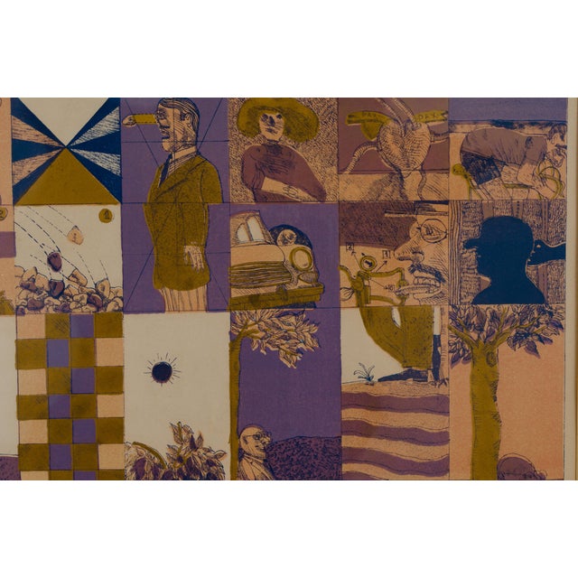 Mid-Century Modern Antonio Seguí, Pequeña Historia Edition 2/46, 1965, Lithograph For Sale - Image 3 of 11