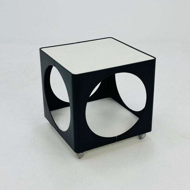 Beige Cubic Space Age Coffee Table, 1970s For Sale - Image 8 of 11