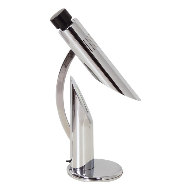Tharsis Adjustable Table Lamp in Chrome by Luis Perez de la Oliva for Phase, 1973 For Sale