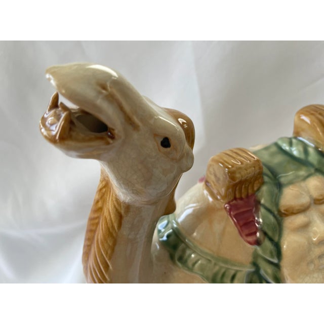 1970s Vintage Chinese Ceramic Camel Buddha Statue Sculpture - Tang Style For Sale In Washington DC - Image 6 of 8