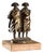 Figure of Carabinieri Couple in the Storm in Bronze For Sale