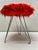 Tripod Fluffy Stool on Chromed Steel Hairpin Legs, 1950s For Sale - Image 3 of 12