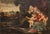 Madonna and Child with the Infant Saint John and Saints, 18th Century, Oil on Panel, Framed, in Very Good conditions....