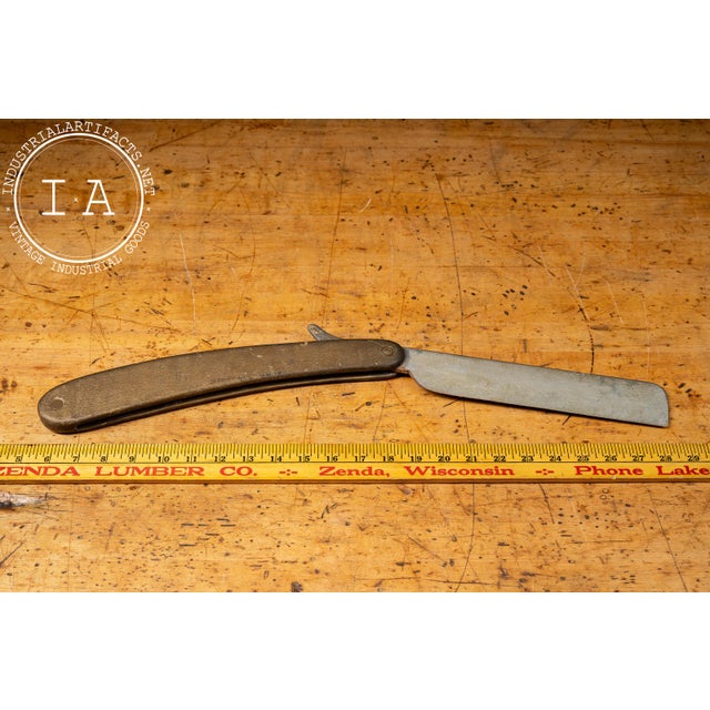 Antique Figural Straight Razor Barber Trade Sign For Sale - Image 11 of 11