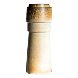 Salt-Fired Chamotte Porcelain Vase by Martin Schlotz, Germany, 2005 For Sale
