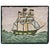 Textile 1940s Gray Nautical Antique American Hooked Rug 2'7" X 3'2" Handknotted Wool Carpet For Sale - Image 7 of 9