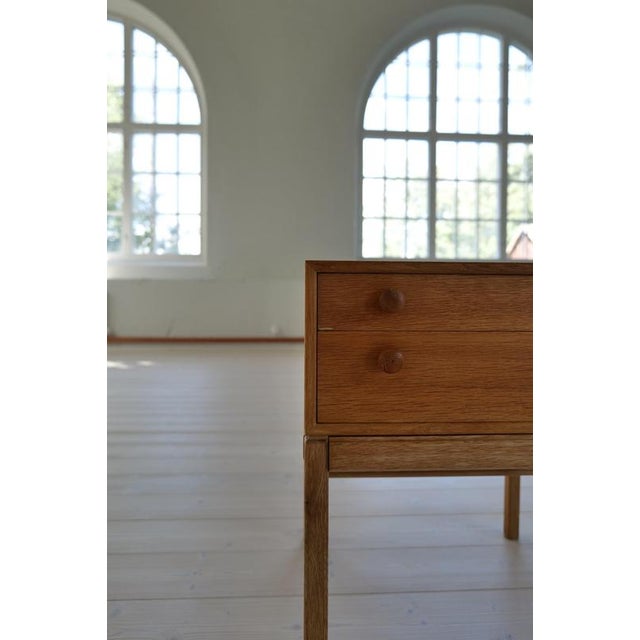 Scandinavian Oak Casino Side Table by Sven Engström, 1960s For Sale - Image 6 of 9