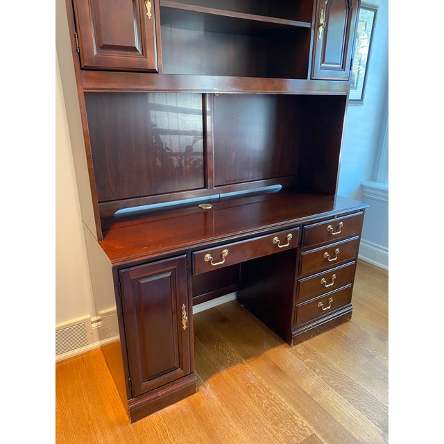 Brown Hooker Furniture Storage Cabinet For Sale - Image 8 of 13