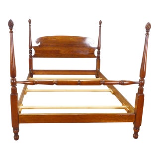 Stickley Solid Cherry Queen Poster Bed For Sale