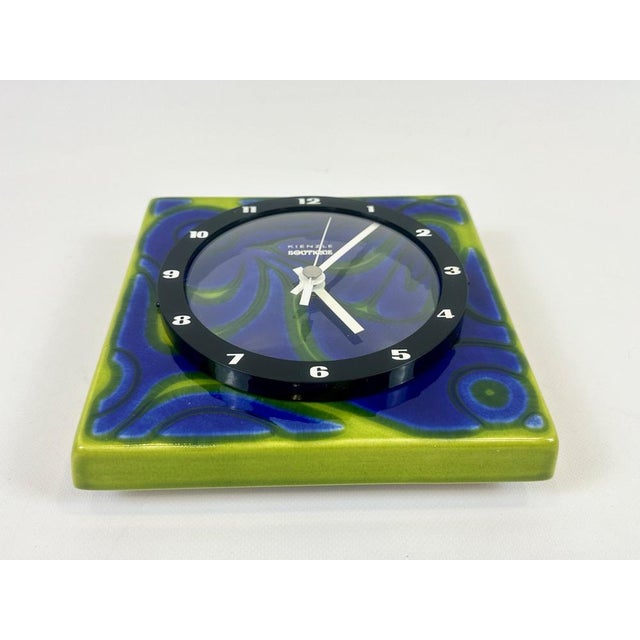 Glass Ceramic Boutique Wall Clock from Kienzle, 1970s For Sale - Image 7 of 12