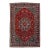 Vintage Medallion Tabriz Persian Wool Rug in Red For Sale