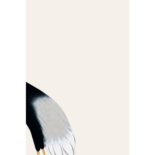 Japanese Crane Study I, Original Print, 40" X 60" For Sale - Image 4 of 10