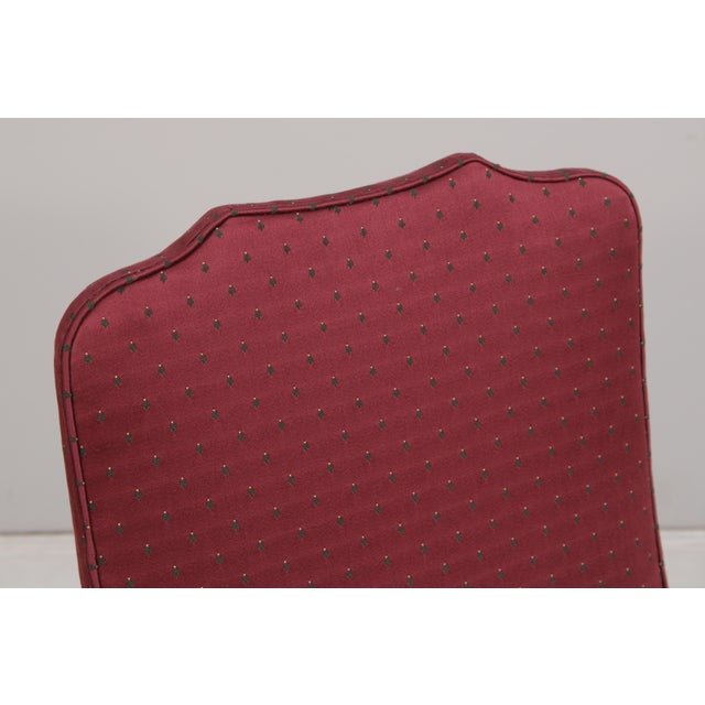 Pair of Hickory Chair Co Mahogany Queen Anne Upholstered Chairs For Sale - Image 13 of 17