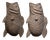 Pair of 19th Century French Carved Verdigris Patinated Bronze Fish-Form Vases For Sale