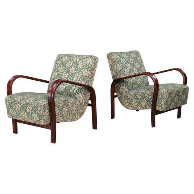 Art Deco Bentwood Lounge Chairs by Koželka & Kropáček, Czech, 1930, Set of 2 For Sale - Image 17 of 17