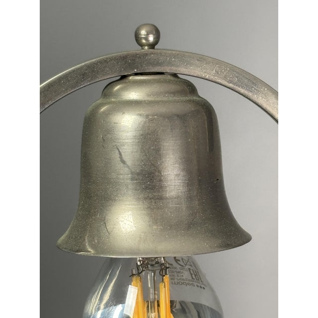 Art Deco Dutch Nickel Desk Lamp, 1930s For Sale - Image 4 of 18