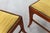 Mid-Century Italian Wood and Yellow Fabric Chairs, 1960s, Set of 6 For Sale - Image 13 of 16