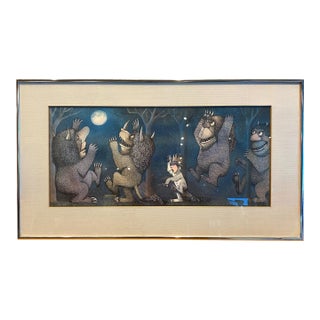 1970s Maurice Sendak "Where the Wild Things Are" Fine Art Print - "Let the Wild Rumpus Start! (Howling at the Moon)" For Sale