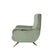Vintage Green Ribbed Reclining Lounge Chair, Italy, 1950 For Sale - Image 4 of 9