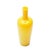 Mid Century blown cadmium yellow glass bar bottle. Murano, Italy, circa 1950.