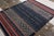 Rug & Kilim Modern Flat Weave Rug in Blue and Red Striped Kilim Rug Design For Sale - Image 4 of 6