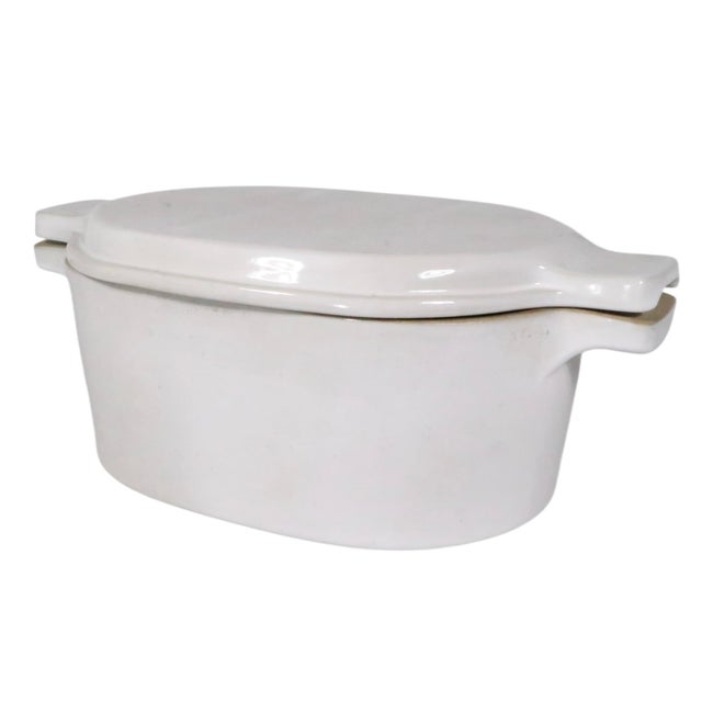 Mid-Century Modern Vintage Bennington Potters Oval Lidded Casserole Baker by Davud Gil 1856 For Sale - Image 3 of 10