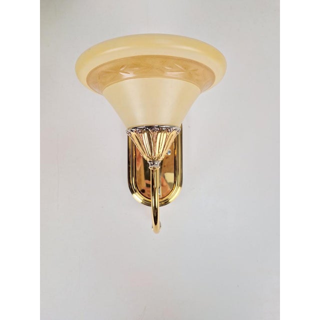 Art Nouveau Regency Brass Wall Lamp by Bejorama SL Lighting, Spain, 1970s, Set of 2 For Sale - Image 16 of 17