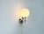 Mid-Century Modern Swiss Space Age Type 1802 Chrome Sconce by E.R. Nele for Temde, 1960s For Sale - Image 9 of 16