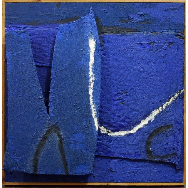 Original Mixed media on Wood. Signed, titled and dated in the back with pen. This piece is attributed to the mentioned...