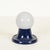 Mid-Century Blue Light Ball Table Lamp attributed to Castiglioni for Flos, Italy, 1960s For Sale - Image 3 of 13