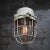 Industrial Vintage Industrial White Metal and Clear Glass Pendant Light For Sale - Image 3 of 6