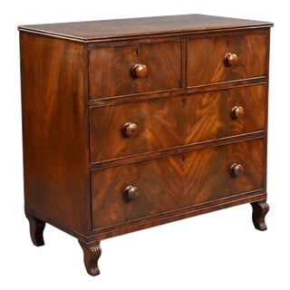 Regency Flame Mahogany Chest of Drawers, 1820 For Sale