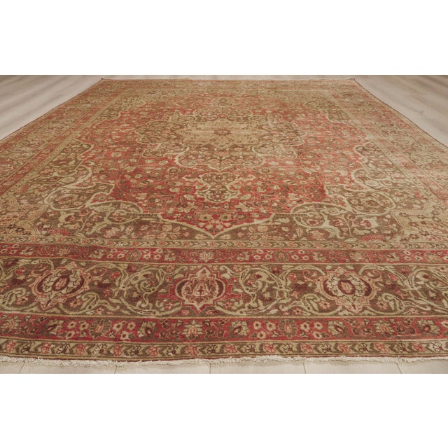 Haji Khalili Antique Persian Tabriz Rug, 09'00 X 12'00 For Sale - Image 9 of 10