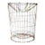Vintage Industrial Metal Basket For Sale