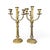 Rustic European Early 20th Century Brass Pair of Candelabras For Sale - Image 3 of 4