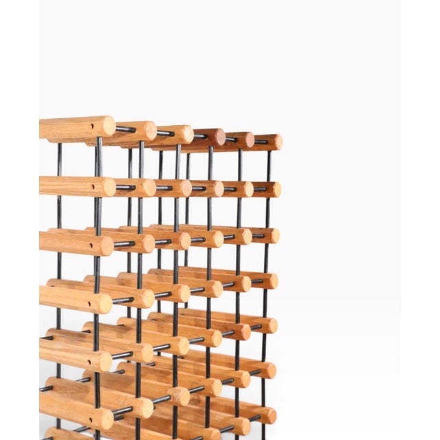 Mid 20th Century Mid 20th Century Large Architectural Mid Century 75 Bottle Wine Rack For Sale - Image 5 of 15