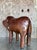 Vintage Boho Leather Elephant Footstool After Omersa For Sale - Image 11 of 11