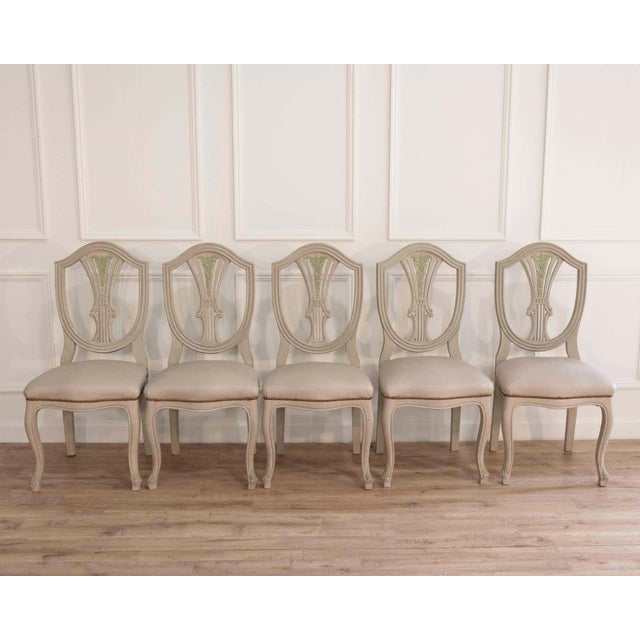 Set of Ten Louis XV–Louis XVI Transition Style Chairs, France, 20th Century For Sale - Image 17 of 18