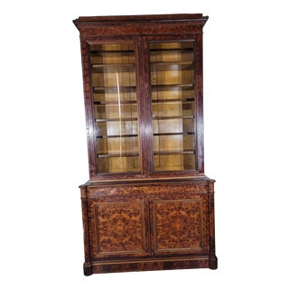 Large Antique Bookcase in Wood, 1800s For Sale