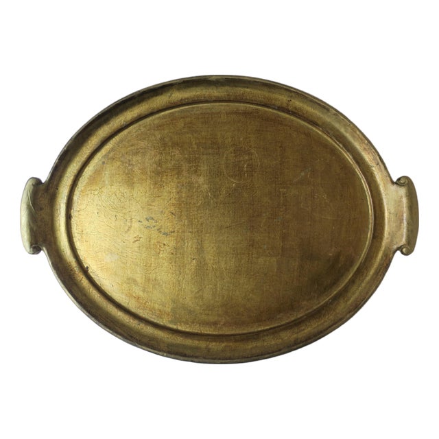 Italian Gold Giltwood Tray For Sale