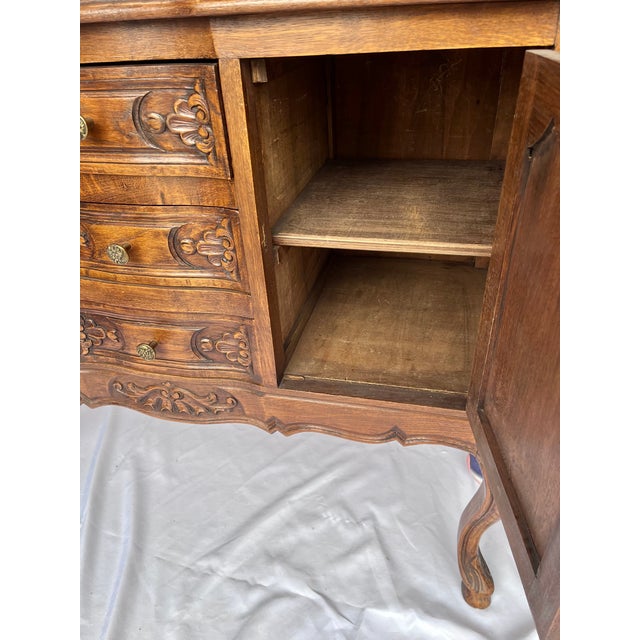 Antique Late 1800s French Oak Sideboard/Buffet For Sale - Image 14 of 17