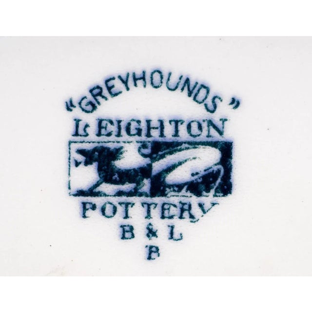 Blue Staffordshire Greyhound Mug by Leighton Pottery For Sale - Image 8 of 9