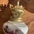 Glass 20th Century Victorian-Style Miniature Milk Glass Oil Lamps- A Pair For Sale - Image 7 of 11