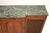 Wood Antique Marble Top Grill Front Sideboard, 1930 For Sale - Image 7 of 11