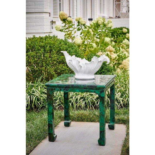 Ancanthus Leaf Bowl Is One Of Our Most Versatile Bowls. This Glossy White Hand Painted Italian Ceramic Bowl Features A...