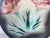 Mid-Century Modern 80's Vintage Claudia Hand Painted Flower Design Decorative Pottery Plate For Sale - Image 3 of 12