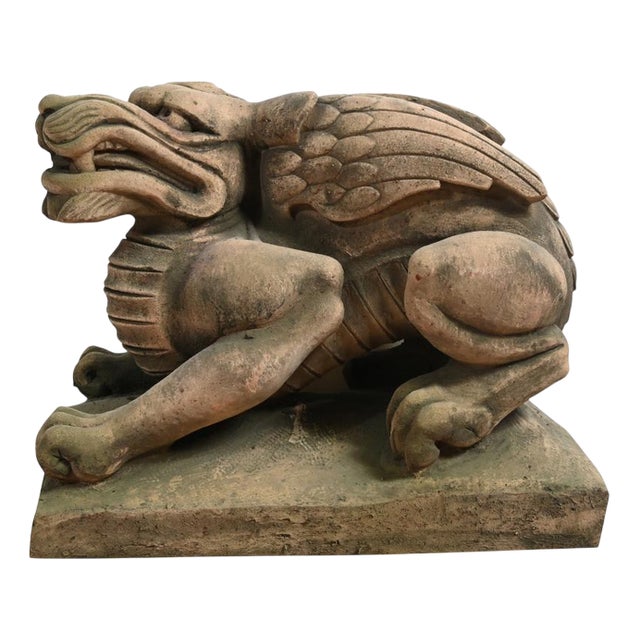 English Stone Gargoyle Garden Statue For Sale
